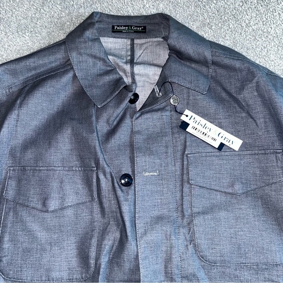 Paisley & Gray Light Blue Blazer - Picture 3 of 8